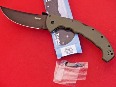 Cuchillo Plegable Cold Steel 21TXVG Talwar 5.5" CTS XHP Hoja Negra Lisa, Verde OD Foto 1 de 4
