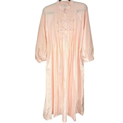 Camisón Barbizon La Petite Roseanne Melocotón Floral Bordado Pintuck Talla PL Foto 1 de 4