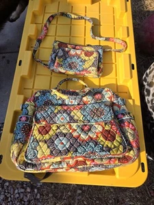 Vera Bradley Diaper Bag And Matching Purse - Picture 1 of 2