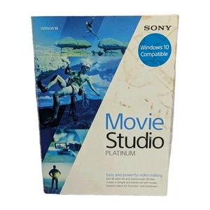 NEW Sony Vegas Movie Studio Platinum Windows 7 - 10 PC CD-ROM 2014 - Photo 1/5