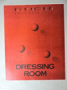 Rush Backstage Door Sign ! 8.5" X 11" Hold Your Fire Dressing Room ! - Picture 1 of 1