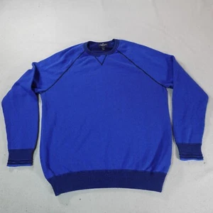 American Eagle Sweater Mens 2XL XXL Blue Pullover Grandpa Jumper Preppy Outdoor - Picture 1 of 15