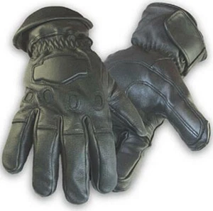 Deerskin Black insulated Leather Snow and Biker gloves, Size XL - Imagen 1 de 1