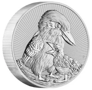 2 Oz 9999 Silver 2020 Mother Kookaburra & Baby Perth Mint Bullion Coin - Picture 1 of 2