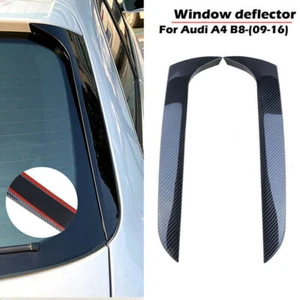 Fit For Audi A4 B8 Allroad Avant Carbon Fiber Rear Window Side Wing Spoiler - Picture 1 of 7