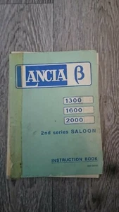 LANCIA B Beta 1300 1600 2000 Saloon Owners Handbook Manual Wiring Diagrams 1976 - Picture 1 of 2