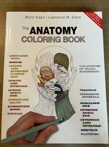 The Anatomy Coloring Book 3rd Ed Kapit & Elson 2002 Human Anatomy Glossary Index - Picture 1 of 13