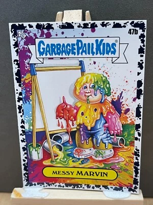 2020 Garbage Pail Kids Booger Black BORDER 47b MESSY MARVIN - Image 1 of 2