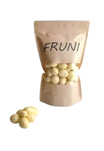 FRUNI Erdbeeren gefriergetrocknet in weißer Schokolade 500g - Bild 1 von 1