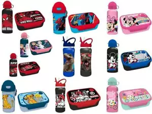 Lunch Set - Brotdose + Trinkflasche Kinder Jurassic World Spiderman Peppa Pig .. - Bild 1 von 11