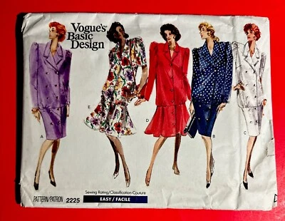 Miss Vogue Pattern 2225 Maternity Drop Waist Dress UNCUT Size 12-14-16 OOP - Image 1 of 2