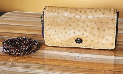 Coach 1941 avestruz Dinky camel color tostado usado en excelente estado Foto 1 de 4