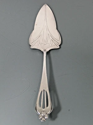 WMF Tortenheber Jugendstil Geislingen Kleeblatt Metall versilbert floral um1910 - Bild 1 von 4