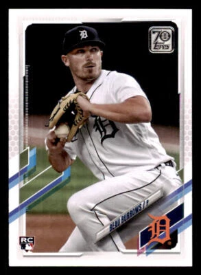 2021 Topps #123 Beau Burrows RC - Image 1 of 2