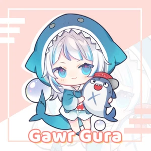 Hololive Vtuber Gawr Gura Ver.A Double-sided Acrylic Keychain Charm Volume.6 - Picture 1 of 2