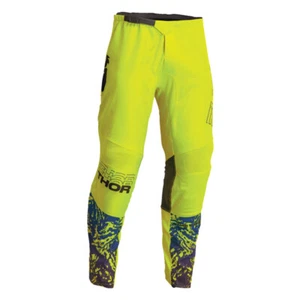 Thor Sector Atlas MX Off Road Pants Acid and Black Youth Sizes 18 - 28 - Picture 1 of 1