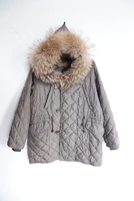 复古 45Rpm 日本品牌 Racoon 毛皮连帽夹克 — 第 1/4 张图片