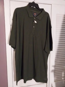 Polo verde manga corta Route 66 3 botones talla XL (nuevo con etiqueta) - Imagen 1 de 6