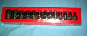 NEW Snap-on™ 1/2" drive 6-point Shallow socket SET 3/8" thru 1 1/8" 313TWYA Seal - Bild 1 von 4