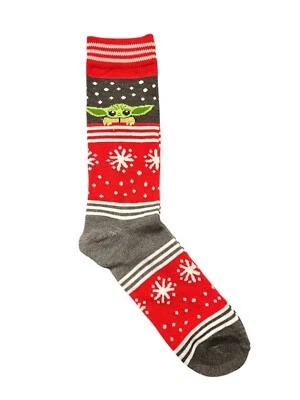 Star Wars The Mandalorian Baby Yoda Mujer Calcetines Crew Zapato Talla 6.5-12 Foto 1 de 3