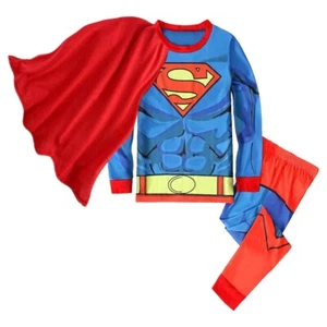 Superman Long Sleeve Shirt & Pants Superhero Set - Size 3-4 Years - Picture 1 of 5