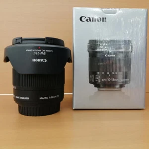 Canon Ef-S 10-18mm F/4.5-5.6 Is Stm Lens, Black, 9519B005Aa with box from Japan - Picture 1 of 7