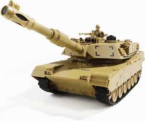 Fernbedienung Panzer 2. Weltkrieg M1A2 Abrams Militär Armee Spielzeug 1:28 RC mit Soldaten RC - Bild 1 von 7