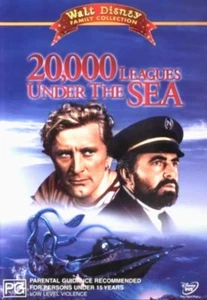 20,000 Leagues Under The Sea (DVD, 1954) Kirk Douglas Jules Verne Disney Movie - Picture 1 of 4