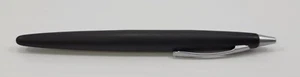 *B23) Penna a sfera nera a canna morbida con clip inversa clip a rovescio punto di fuga - Foto 1 di 7
