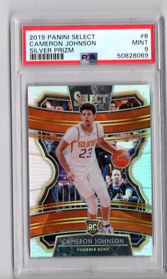 2019-20 Panini Select - Concourse Silver Prizm #8 Cameron Johnson (RC) PSA 9 - Image 1 of 2