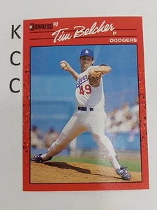 1990 Donruss Baseball #79 Tim Belcher Los Angeles Dodgers - Picture 1 of 2