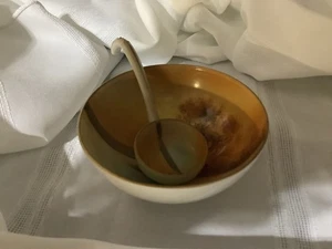 Noritake Japan Vintage Three Footed Condiment Bowl with Spoon - Picture 1 of 5