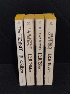 Lord of the Rings & Hobbit J.R.R. Tolkien Ballantine PB Book Set 1977 LOTR - Picture 1 of 5