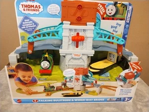 Thomas & Friends Toy Train Set Talking Bulstrode & Which-Way Bridge Track - Picture 1 of 21