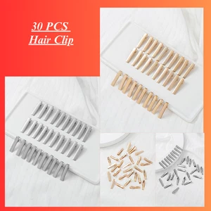 Solid Barrette Hair Clip DIY Bow Hair Clips For Girls Hairstyles - Picture 1 of 9