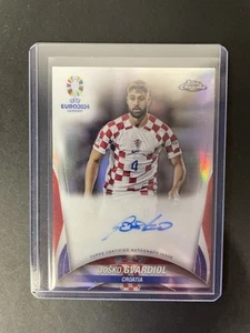 2024 Topps Chrome UEFA EURO Joska Gvardiol Silver Refractor Autograph - Picture 1 of 3