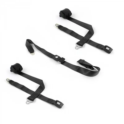 Ford Fairlane 1968 - 1969 Standard 2pt BK Retractable Bench Seat Belt Kit - 3    - Image 1 of 4