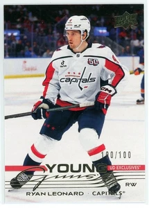 2025-26 25-26 UD Series 1 RYAN LEONARD YOUNG GUNS EXCLUSIVES YG RC 100/100 - Picture 1 of 1