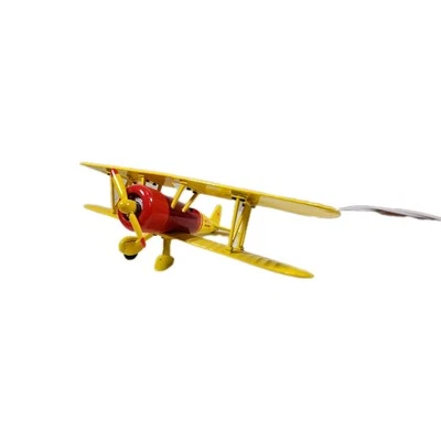 Limited Edition Liberty Classics Metal Coin Bank Shell Biplane Airplane DAMAGE - Image 1 of 4