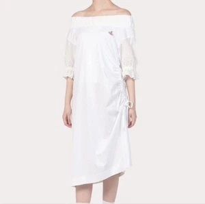 Unused Vivienne Westwood off-the-shoulder scallop lace dress size 00 - Picture 1 of 10