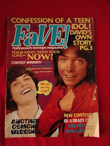 FAVE! MAGAZIN / AUGUST 1972 / DAVID CASSIDY / DONNY OSMOND / CHRIS KNIGHT - Bild 1 von 1