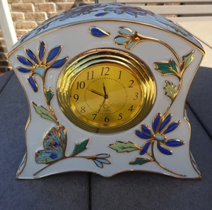 Lenox Hermoso Reloj Botánico Mariposa Abrigo Estante Escritorio - Imagen 1 de 9