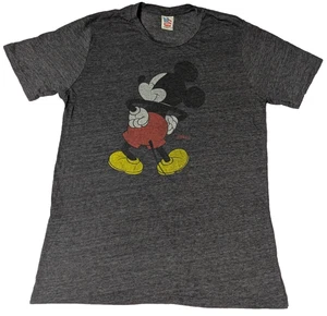 Junkfood x Disney Mickey Mouse Backside Charcoal Heather Retro Large T-Shirt - Picture 1 of 15