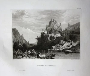 1850 Ettaia India Indien Ruinen ruins Asia Asien view Stahlstich steel engraving - Bild 1 von 1