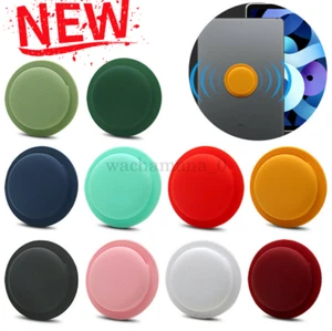For Apple AirTag Silicone Case Sleeve Cover Back Adhesive Mount AirTags Newest - Picture 1 of 22