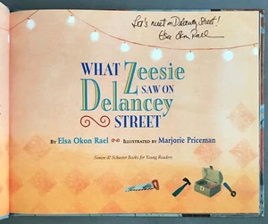 INSCRIBED/1st Ed. Elsa Okon Rael What Zeesie Saw on Delancey Street 1996 - Picture 1 of 12