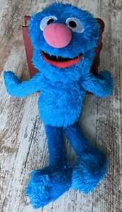 Peluche Sesame Street Hasbro Grover 10" occhi morbidi peluche giocattolo blu 2013 - Foto 1 di 8