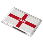 FRIDGE MAGNET - Sills - St George Cross/England Flag - Surname Gift
