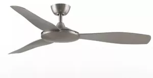 Fanimation GlideAire-52” Brushed Nickel Indoor / Outdoor Ceiling Fan Light - Picture 1 of 11