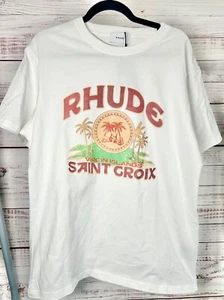 Rhude Virgin Islands Saint Croix T-Shirt Size Large - Picture 1 of 7